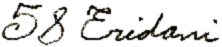 58 Eridani